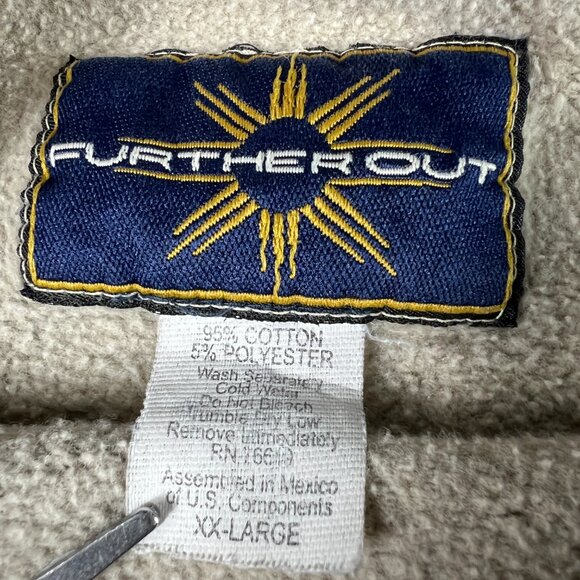 Y2K NFL St Louis Rams Football Sweatshirt Extra Extra Large Tan Faded Crewneck - Picture 8 of 16